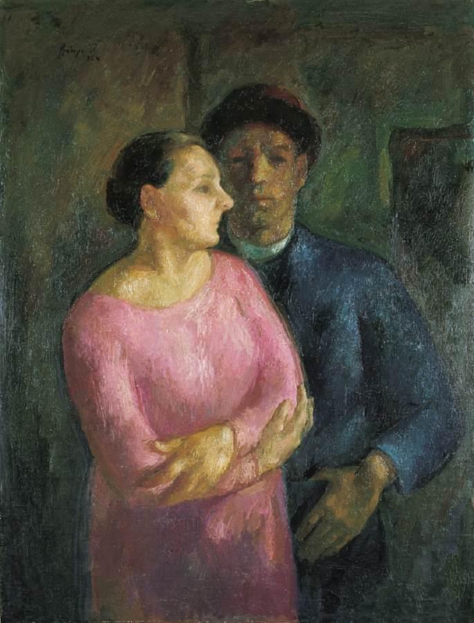 My Wife And I by Istvan Szonyi, 1924